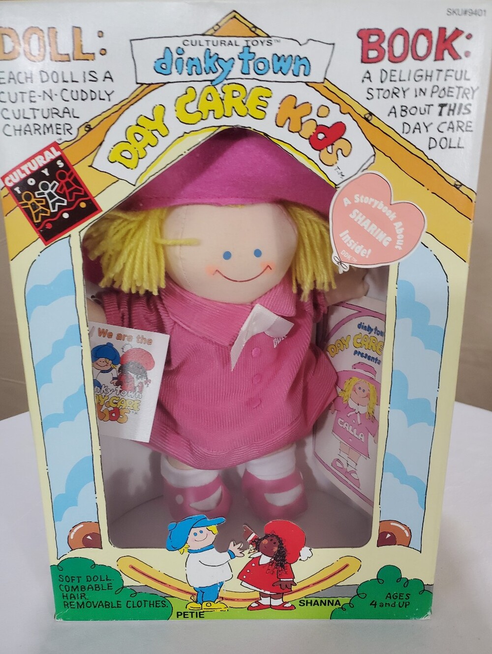 dinky town Day Care Kids Soft Doll — Pink Outfit